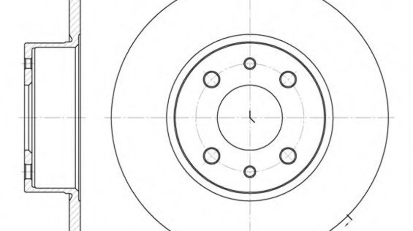 Disc frana FIAT STILO (192) (2001 - 2010) REMSA 6150.00 piesa NOUA