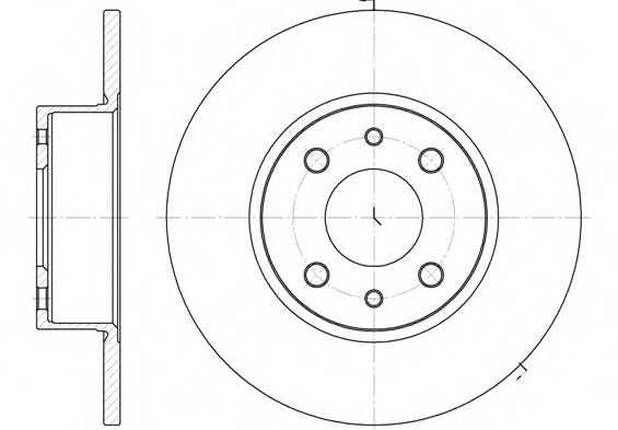 Disc frana FIAT STILO Multi Wagon (192) (2003 - 2008) REMSA 6150.00 piesa NOUA