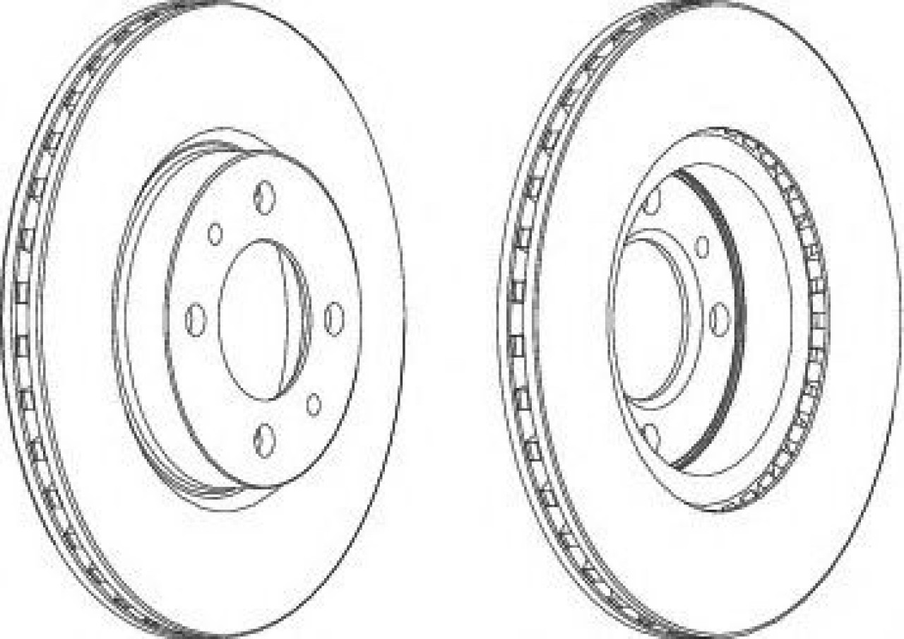 Disc frana FIAT STRADA pick-up (178E) (1998 - 2016) FERODO DDF521 piesa NOUA