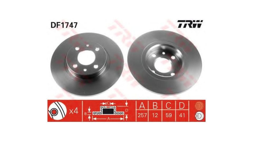 Disc frana Fiat TEMPRA (159) 1990-1998 #3 0000060802029