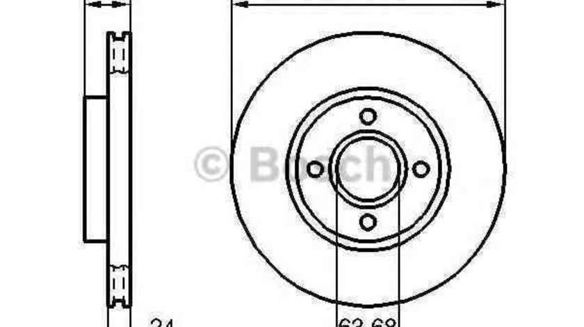 Disc frana FORD AUSTRALIA COUGAR cupe SW SX BOSCH 0 986 478 427