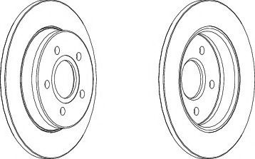 Disc frana FORD C-MAX (DM2) (2007 - 2016) FERODO DDF1226 piesa NOUA