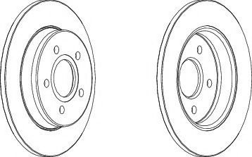 Disc frana FORD C-MAX (DM2) (2007 - 2016) FERODO DDF1226 piesa NOUA
