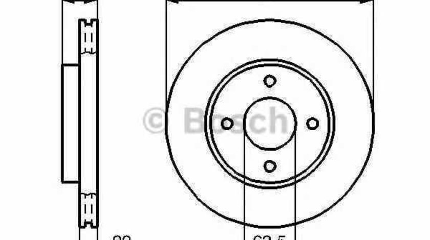 Disc frana FORD FIESTA caroserie JV BOSCH 0 986 478 892