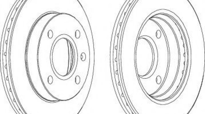 Disc frana FORD FIESTA IV (JA, JB) (1995 - 2002) FERODO DDF766 piesa NOUA