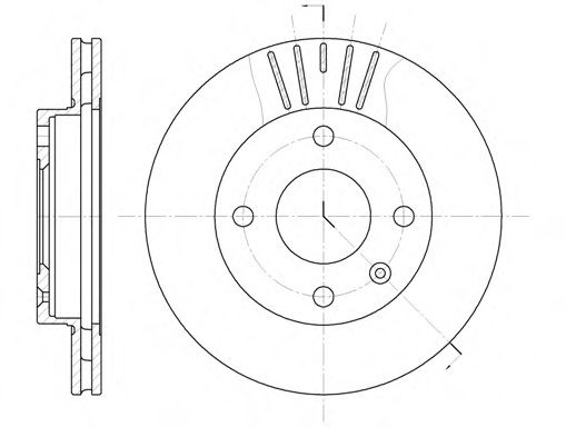 Disc frana FORD FIESTA IV (JA, JB) (1995 - 2002) REMSA 6096.10 piesa NOUA
