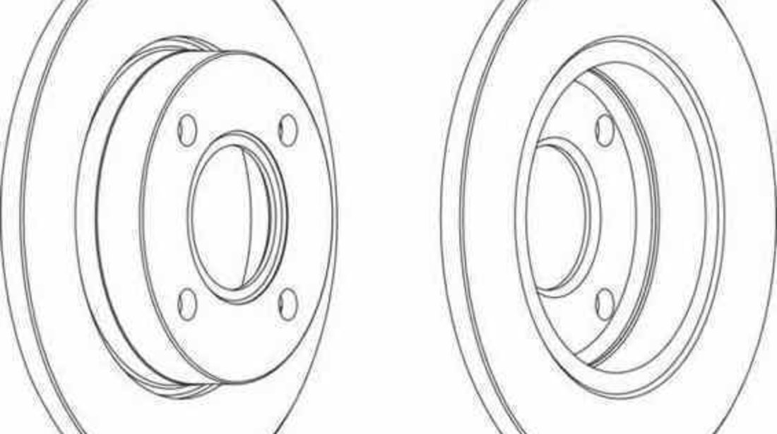 Disc frana FORD FIESTA IV JA JB FERODO DDF845