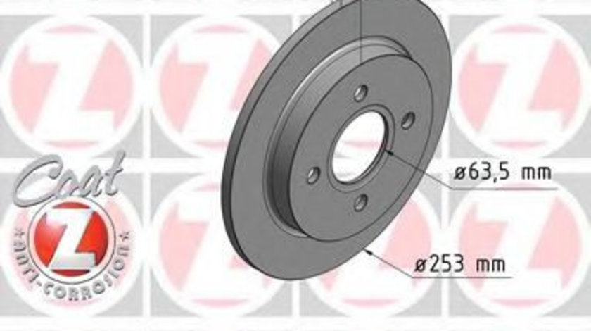 Disc frana FORD FIESTA V (JH, JD) (2001 - 2010) ZIMMERMANN 250.1340.20 piesa NOUA