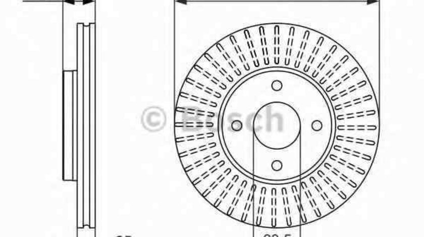 Disc frana FORD FIESTA V (JH_, JD_) BOSCH 0 986 479 637