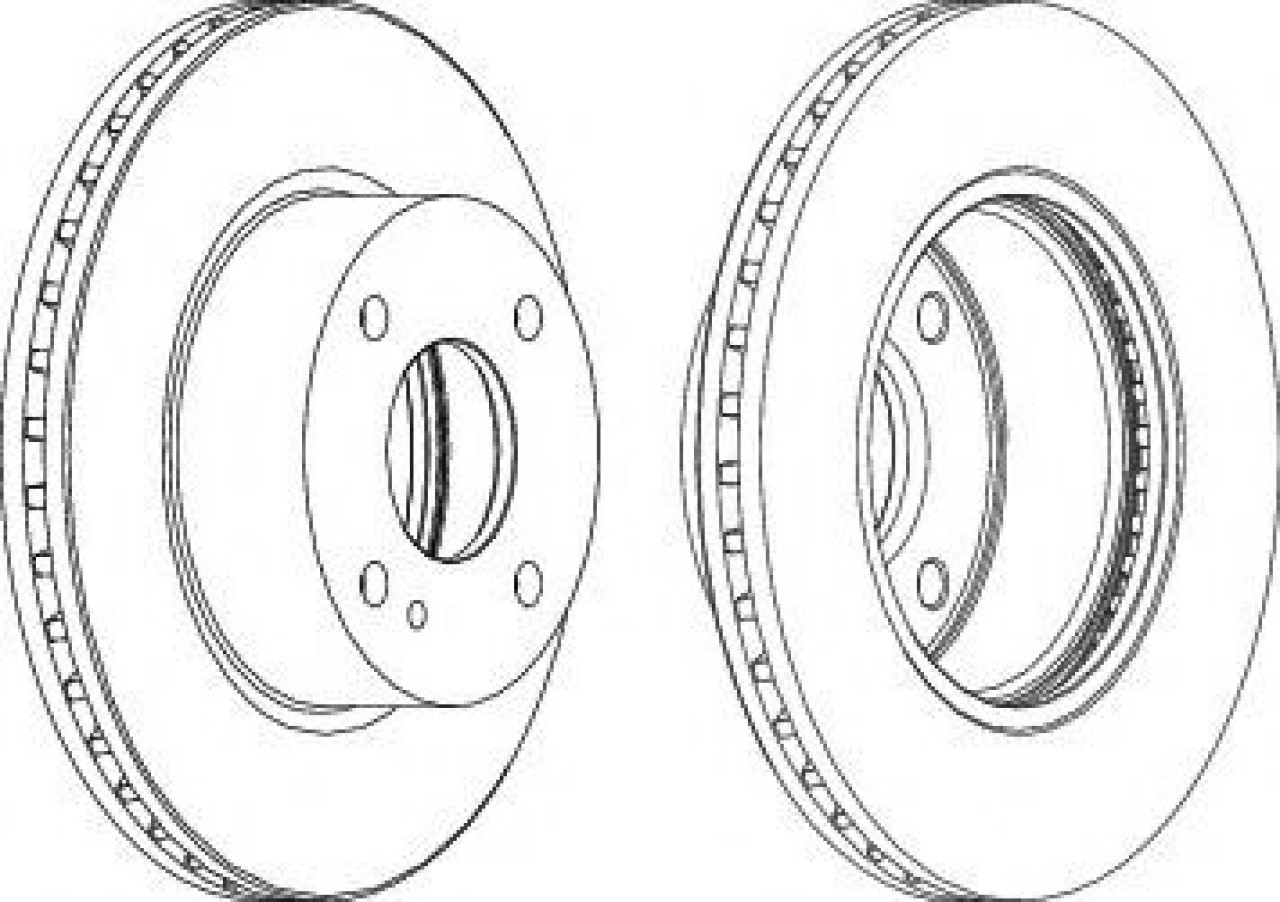 Disc frana FORD FIESTA VI (2008 - 2016) FERODO DDF1740 piesa NOUA
