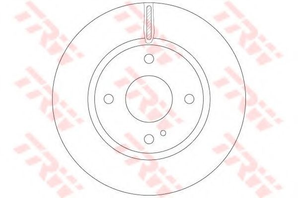 Disc frana FORD FIESTA VI (2008 - 2016) TRW DF6399 piesa NOUA
