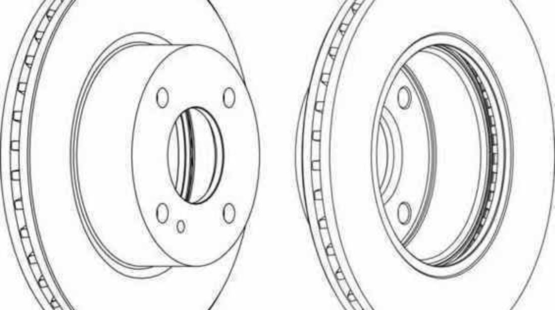 Disc frana FORD FIESTA VI FERODO DDF1740