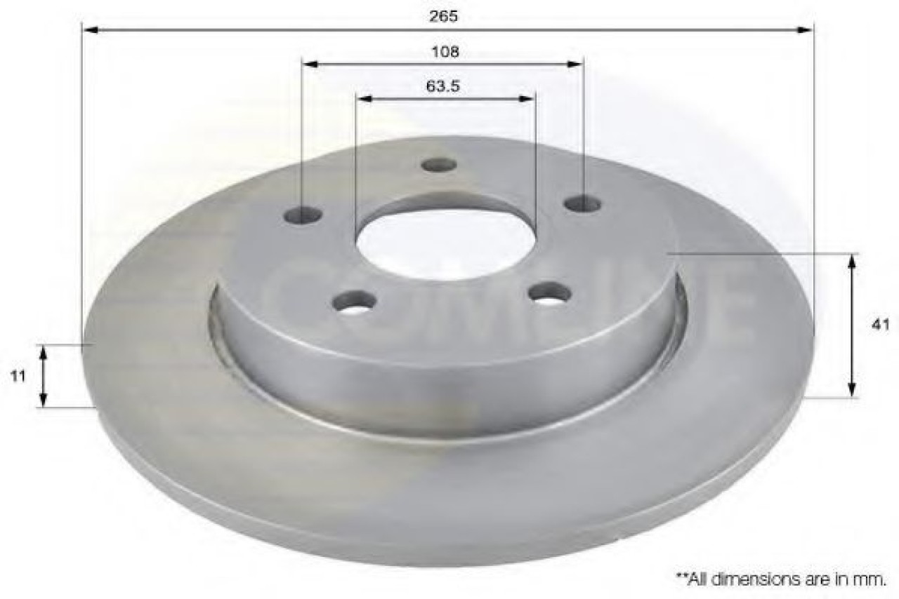 Disc frana FORD FOCUS C-MAX (2003 - 2007) COMLINE ADC1228 piesa NOUA