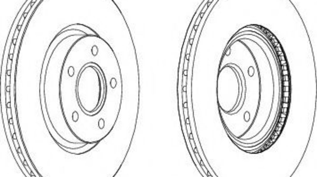 Disc frana FORD FOCUS C-MAX (2003 - 2007) FERODO DDF1225 piesa NOUA