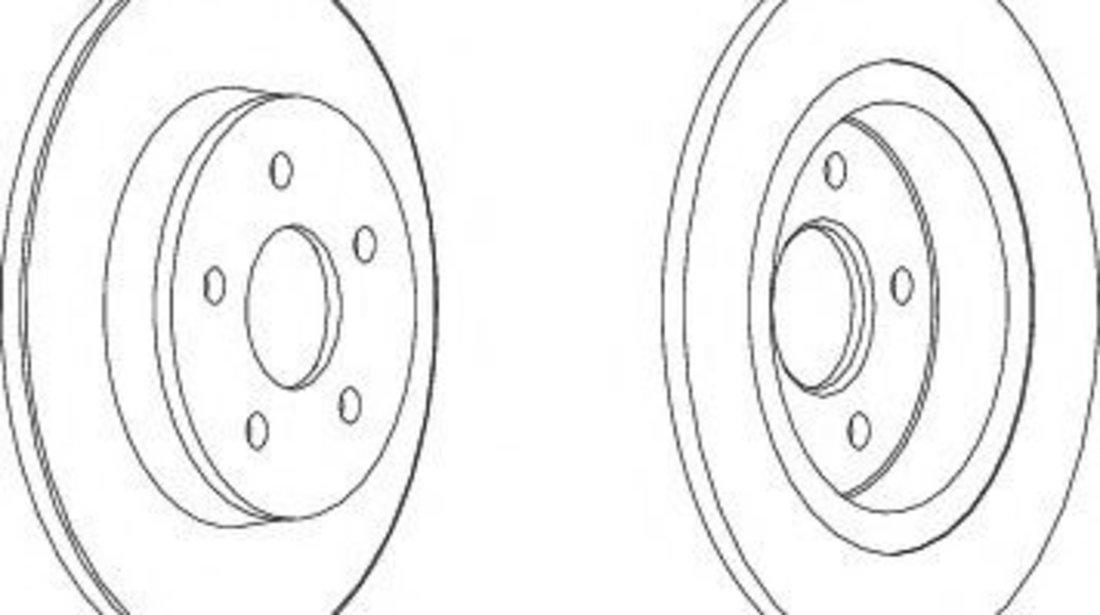 Disc frana FORD FOCUS C-MAX (2003 - 2007) FERODO DDF1227 piesa NOUA