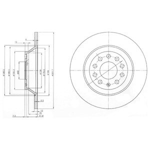 Disc frana FORD FOCUS C-MAX (2003 - 2007) KRIEGER 0950004028 piesa NOUA