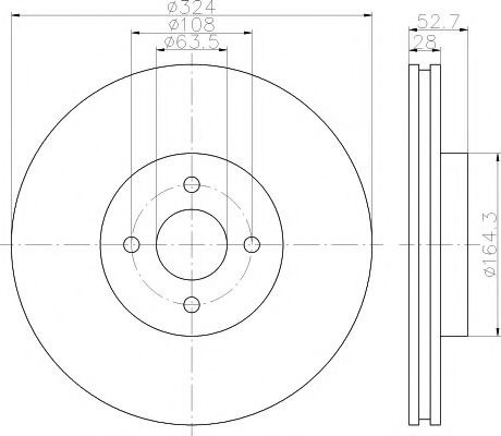Disc frana FORD FOCUS (DAW, DBW) (1998 - 2007) TEXTAR 92146400 piesa NOUA