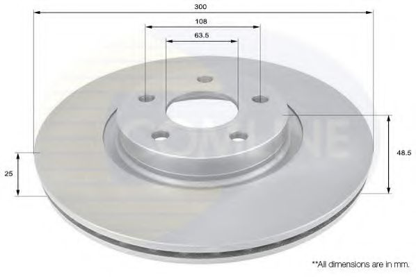 Disc frana FORD FOCUS II Cabriolet (2006 - 2016) COMLINE ADC1227V piesa NOUA