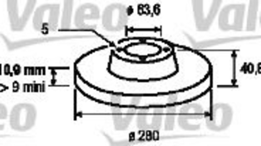 Disc frana FORD FOCUS II Cabriolet (2006 - 2016) VALEO 186843 piesa NOUA