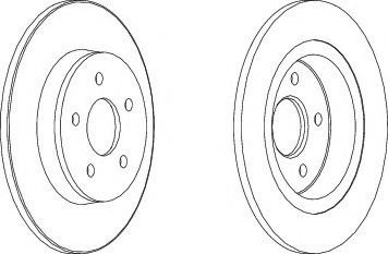 Disc frana FORD FOCUS II Cabriolet (2006 - 2016) FERODO DDF1227 piesa NOUA