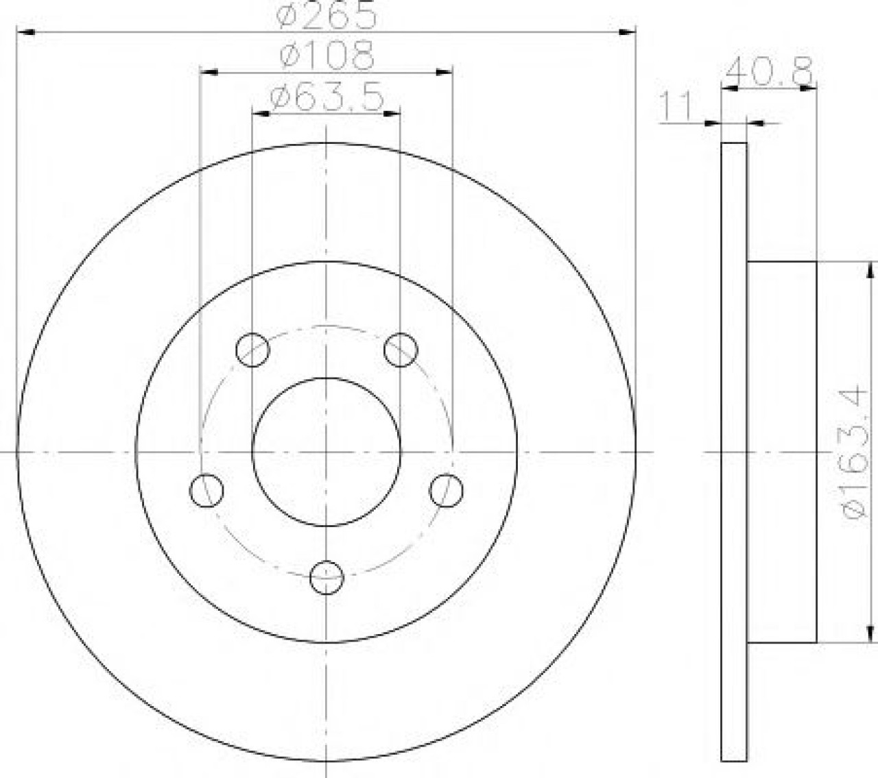 Disc frana FORD FOCUS II Combi (DA) (2004 - 2012) TEXTAR 92133703 piesa NOUA
