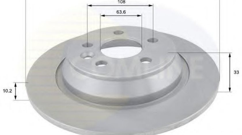 Disc frana FORD FOCUS II (DA) (2004 - 2012) COMLINE ADC1240 piesa NOUA