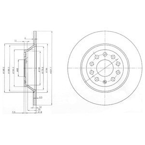 Disc frana FORD FOCUS II Limuzina (DA) (2005 - 2016) KRIEGER 0950004028 piesa NOUA