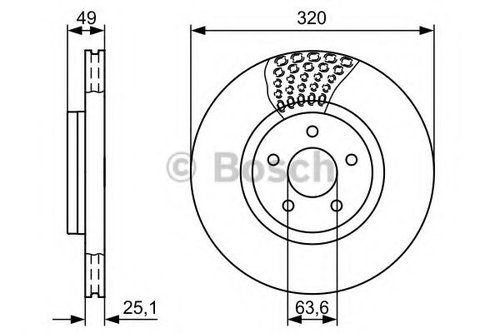 Disc frana FORD FOCUS III (2010 - 2016) BOSCH 0 986 479 660 piesa NOUA