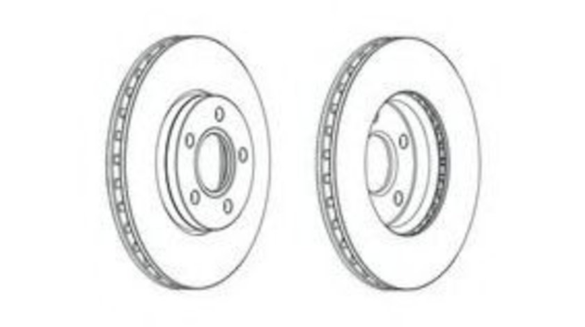 Disc frana FORD FOCUS III (2010 - 2016) FERODO DDF2062C piesa NOUA