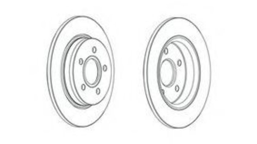 Disc frana FORD FOCUS III Limuzina (2010 - 2016) FERODO DDF2061C piesa NOUA