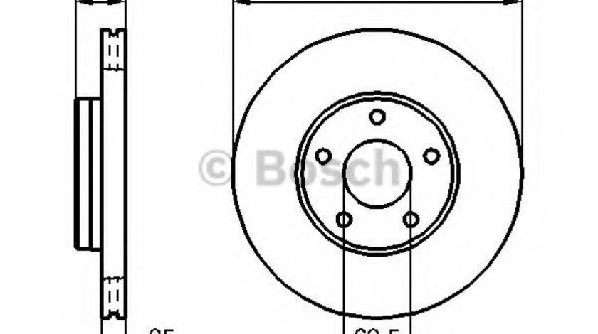 Disc frana FORD FOCUS III Turnier (2010 - 2016) BOSCH 0 986 479 173 piesa NOUA