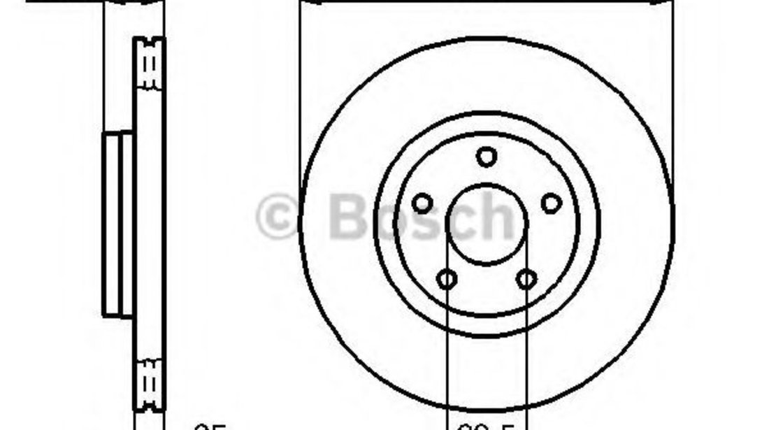 Disc frana FORD FOCUS III Turnier (2010 - 2016) BOSCH 0 986 479 171 piesa NOUA