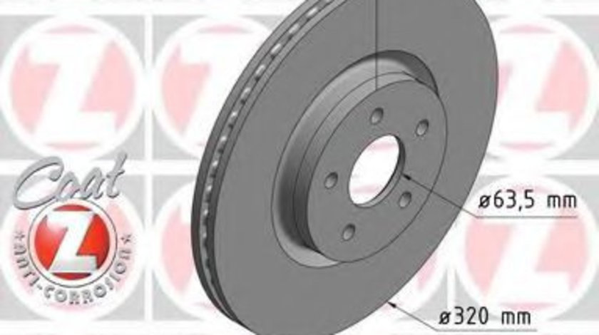 Disc frana FORD FOCUS III Turnier (2010 - 2016) ZIMMERMANN 250.1372.20 piesa NOUA