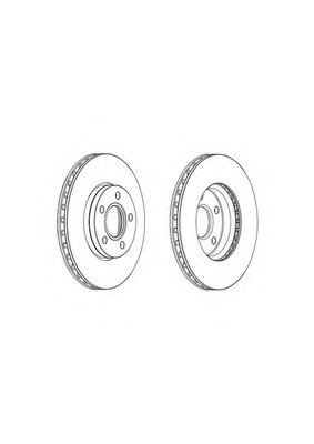 Disc frana FORD FOCUS III Van (2012 - 2016) FERODO DDF2062C piesa NOUA