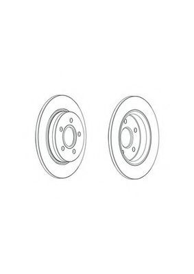 Disc frana FORD FOCUS III Van (2012 - 2016) FERODO DDF2061C piesa NOUA