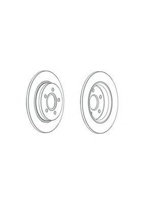 Disc frana FORD FOCUS III Van (2012 - 2016) FERODO DDF2061C piesa NOUA