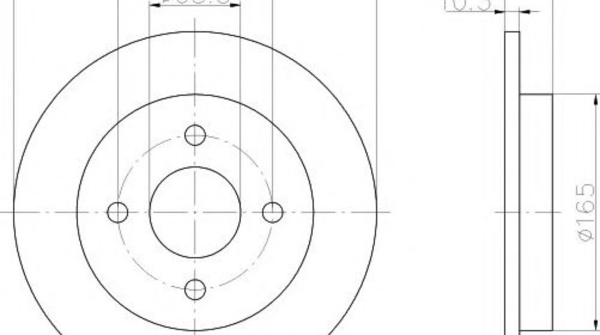 Disc frana FORD FOCUS Limuzina (DFW) (1999 - 2007) TEXTAR 92088403 piesa NOUA