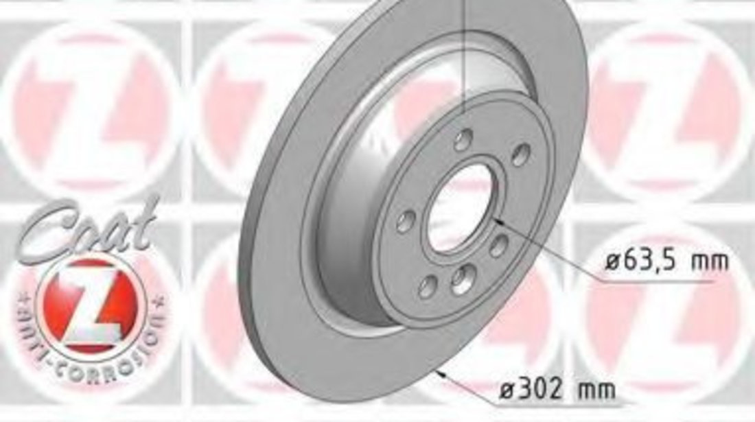 Disc frana FORD GALAXY (2015 - 2016) ZIMMERMANN 250.1361.20 piesa NOUA