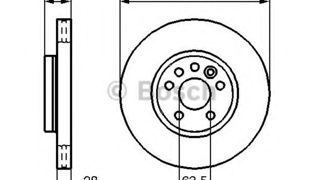 Disc frana FORD GALAXY (WA6) (2006 - 2015) BOSCH 0 986 479 261 piesa NOUA