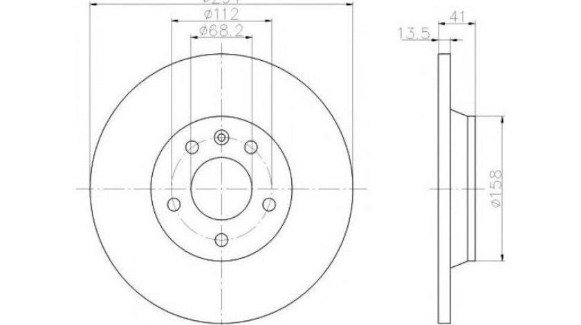 Disc frana Ford GALAXY (WGR) 1995-2006 08917610