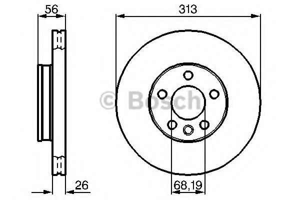 Disc frana FORD GALAXY (WGR) (1995 - 2006) BOSCH 0 986 478 296 piesa NOUA
