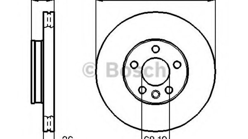 Disc frana FORD GALAXY (WGR) (1995 - 2006) BOSCH 0 986 478 296 piesa NOUA