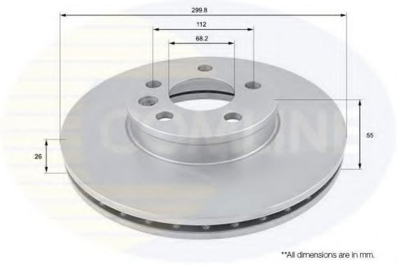 Disc frana FORD GALAXY (WGR) (1995 - 2006) COMLINE ADC1430V piesa NOUA