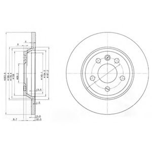 Disc frana FORD GALAXY (WGR) (1995 - 2006) DELPHI BG3518 piesa NOUA