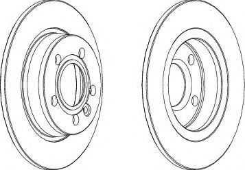 Disc frana FORD GALAXY (WGR) (1995 - 2006) FERODO DDF847 piesa NOUA