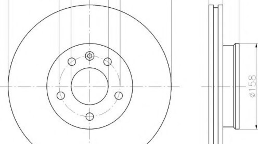 Disc frana FORD GALAXY (WGR) (1995 - 2006) HELLA PAGID 8DD 355 108-081 piesa NOUA