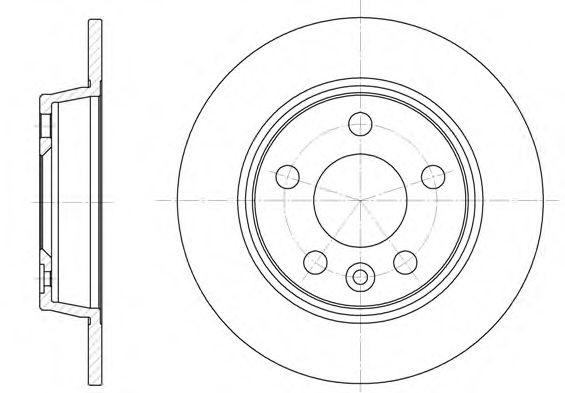 Disc frana FORD GALAXY (WGR) (1995 - 2006) REMSA 6453.00 piesa NOUA