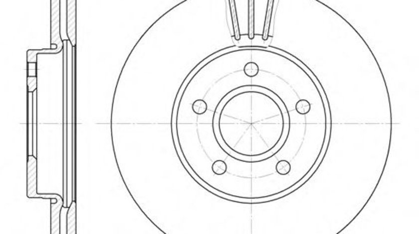 Disc frana FORD GRAND C-MAX (DXA) (2010 - 2016) REMSA 6710.10 piesa NOUA