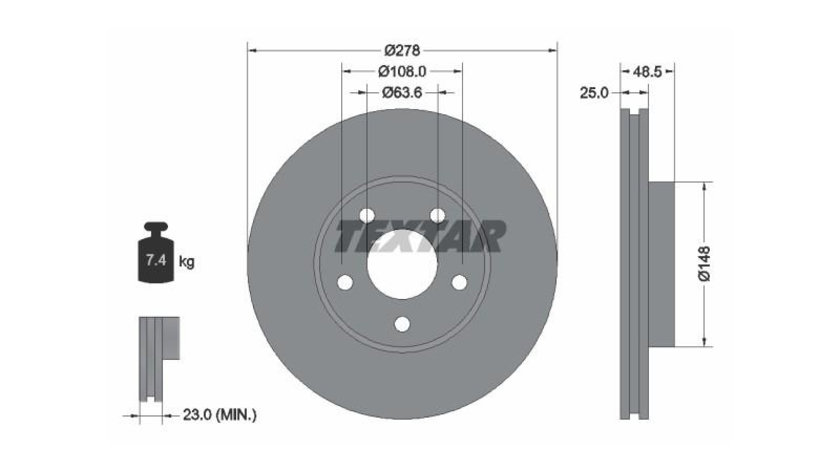 Disc frana Ford GRAND C-MAX (DXA/CB7, DXA/CEU) 2010-2016 #2 0986479173