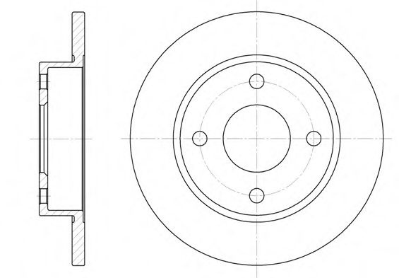 Disc frana FORD KA (RB) (1996 - 2008) REMSA 6427.00 piesa NOUA
